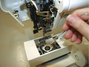 Turn the machine back up and use a small brush to remove any more dust you can see.