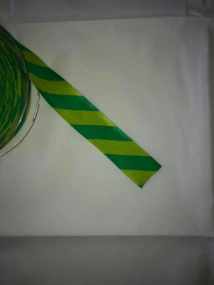 Two-tone green 25mm bias binding