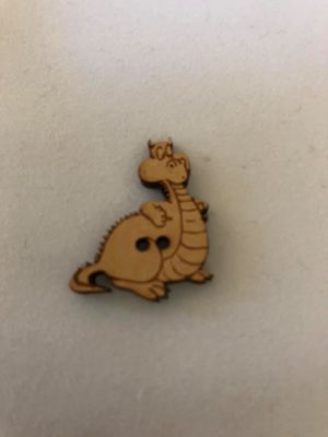 Wooden button dragon