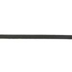 6mm braided elastic - black