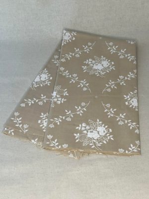 Beige & White Floral