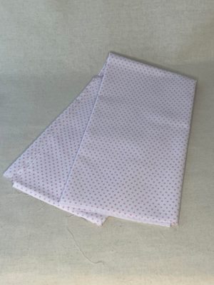White with Medium Pink Spot
