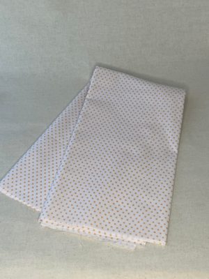 White with Tangerine Spot